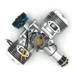 DLE 120CC TWIN UAV MOTOR con 14V 80W/180W Sistema generador de energía Motor de gasolina de dos tiempos para modelo de avión